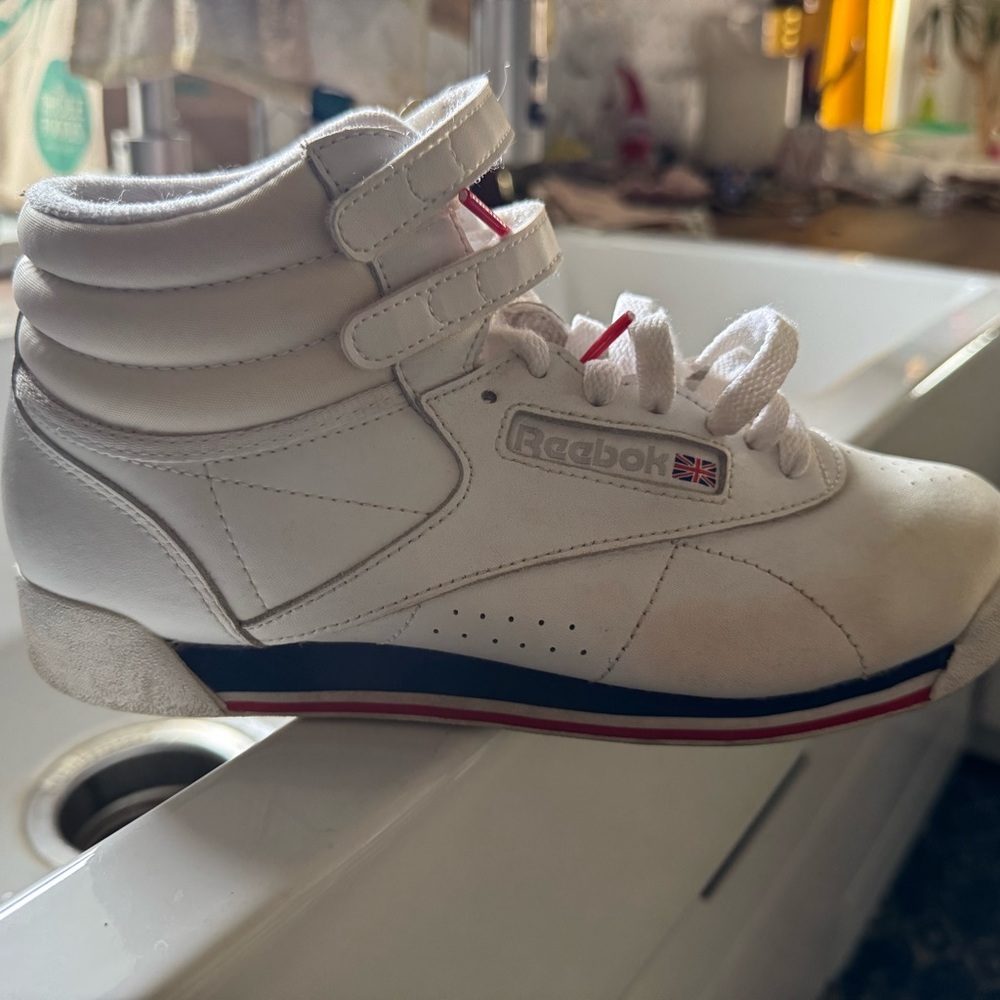 Reebok Kids White High-Top Sneakers
